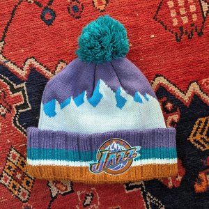 Utah Jazz NBA New Era Hardwood Classic Nights Throwback Knit Beanie